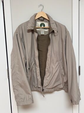 Vintage Waterproof Light Taupe Women’s Zip-Front Jacket -